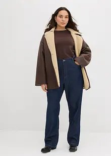 Straight Jeans, High Waist, Long, i ekologisk bomull, bonprix