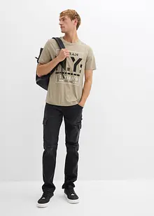 Regular Fit Cargo Jeans med bekväm midja, Straight, bonprix