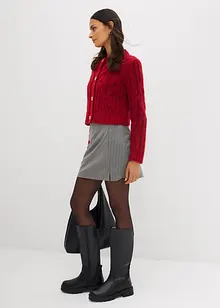 Grovstickad cardigan i mjukt material, bonprix