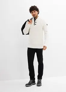 Tröja med ståkrage, med återvunnen bomull, bonprix