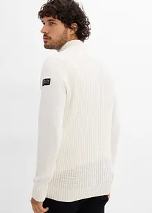 Tröja med ståkrage, med återvunnen bomull, bonprix