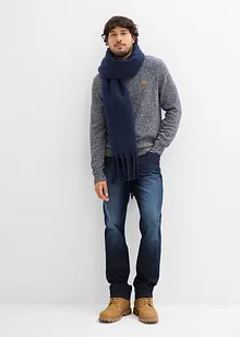 Rundhalsad tröja med bomull, bonprix