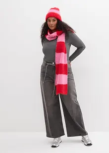 Ribbstickad termotopp, bonprix