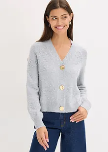 Hålmönstrad cardigan, bonprix