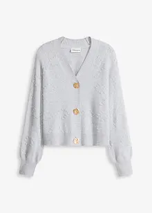 Hålmönstrad cardigan, bonprix