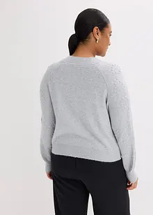 Hålmönstrad cardigan, bonprix