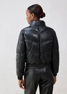 Quiltad skinnjacka i lammnappa, bonprix