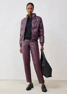 Quiltad skinnjacka i lammnappa, bonprix