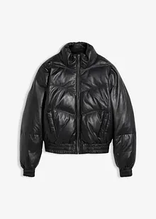 Quiltad skinnjacka i lammnappa, bonprix