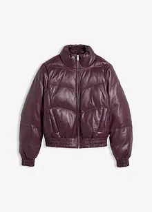 Quiltad skinnjacka i lammnappa, bonprix