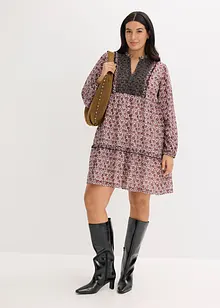 Klänning med broderi, bonprix