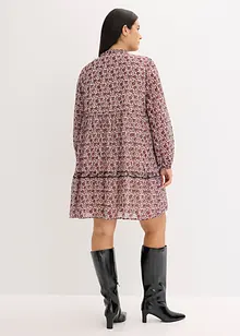 Klänning med broderi, bonprix