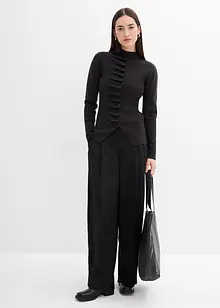 Finstickad cardigan av mjuk viskosmix, bonprix