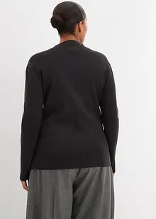 Finstickad cardigan av mjuk viskosmix, bonprix