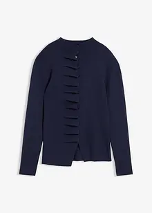 Finstickad cardigan av mjuk viskosmix, bonprix