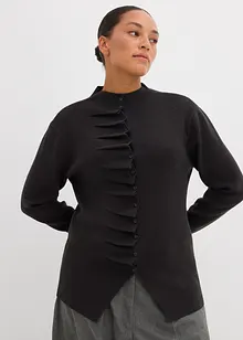 Finstickad cardigan av mjuk viskosmix, bonprix