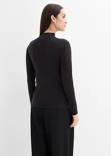 Finstickad cardigan av mjuk viskosmix, bonprix