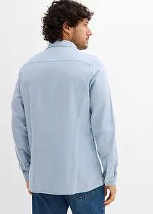 Business-skjorta i flanell av ren bomull, Slim Fit, bonprix