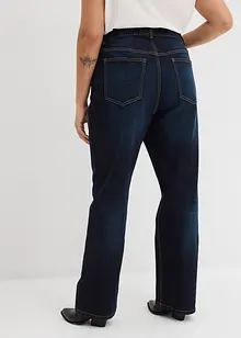 Straight jeans med hög midja och fickdetaljer, bonprix