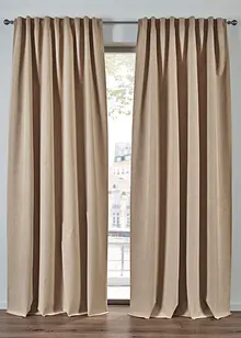 Mörkläggande gardinlängd med foder, även extra lång (1-pack), bonprix