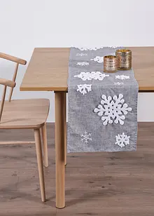 Bordslöpare med fluffiga snöflingor, bonprix