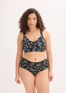 BH utan bygel, med ekologisk bomull (3-pack), bonprix