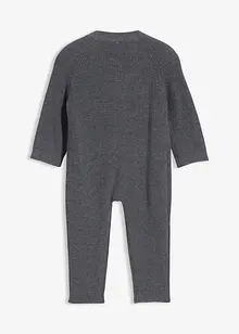 Stickad jumpsuit av ekologisk bomull, bonprix