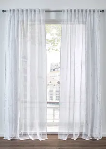 Gardin med glansigt mönster (1-pack), bonprix