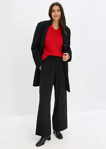 Oversizetröja i bomull och merinoull, bonprix