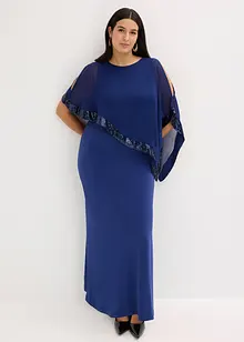 Jerseyklänning med paljetter, bonprix