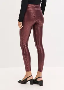Glansiga leggings i skinnimitation, bonprix