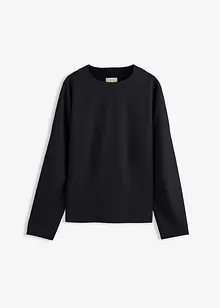 Långärmad Punto di Roma-topp, bonprix