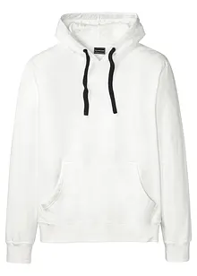 Sweatshirt med huva i ren bomull, bonprix