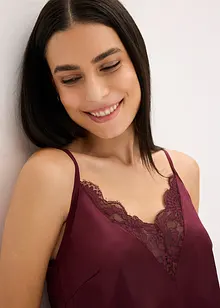 Negligé i glansig satin, bonprix