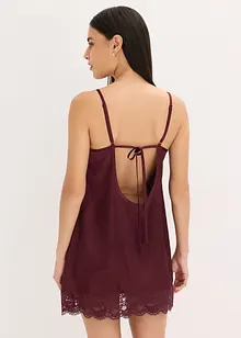 Negligé i glansig satin, bonprix