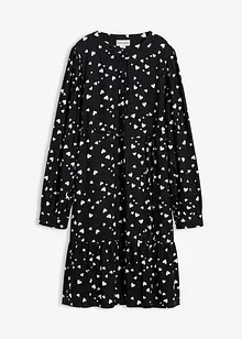 Mamma-/amningsklänning i viskos med sött hjärtmönster, bonprix