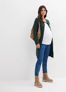 Extra lång mammakofta i stickad bomullsmix, bonprix