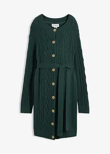 Extra lång mammakofta i stickad bomullsmix, bonprix