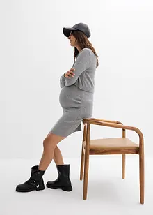 Mammaset i 2 delar bestående av tröja och kjol av bomull med glansiga trådar, bonprix