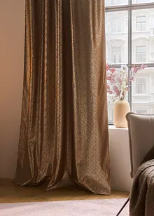 Gardinlängd i glansig sammet (1-pack), även i längre modell, bonprix