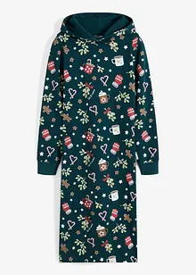 Trikåklänning med julmotiv, bonprix