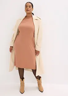 Ribbstickad jerseyklänning, bonprix