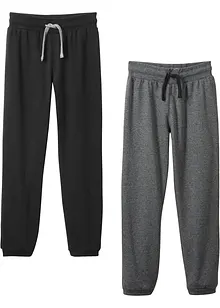Joggingbyxa med bomull för barn (2-pack), bonprix