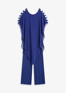 Jumpsuit med poncho i tunn chiffong, bonprix