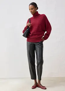 Oversizetröja i bomull och merinoull, bonprix