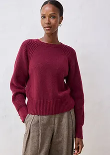 Tröja i bomull och ull, bonprix