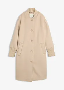 Yllekappa med stickade detaljer, bonprix