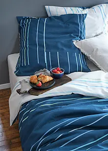 Vändbart randigt påslakanset, bonprix