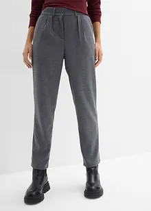 Tunnformad byxa i mjuk materialmix, bonprix