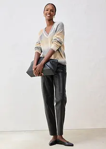 Tröja med ull och Lurex-garn, bonprix